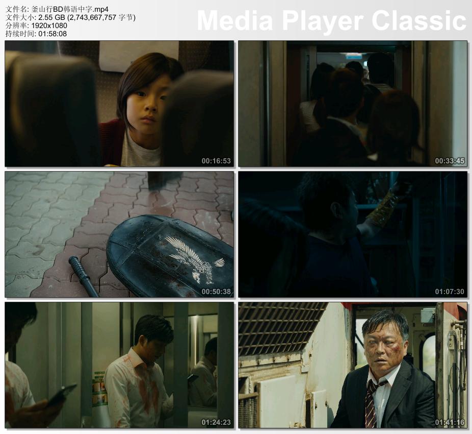 2016年韩国经典灾难惊悚片《釜山行》蓝光韩语中字